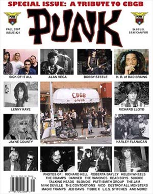 Punk Magazine cover - Tribute to CBGB