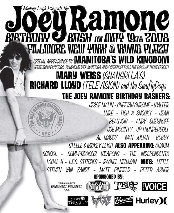 2008 Joey Ramone Birthday Bash