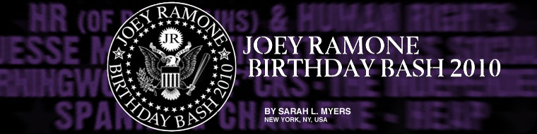 Joey Ramone Birthday Bas 2010