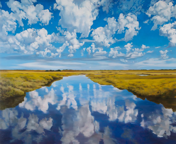 Marsh and Rising Clouds, 2015