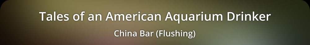 Tales of an American Aquarium Drinker - China Bar (Flushing)